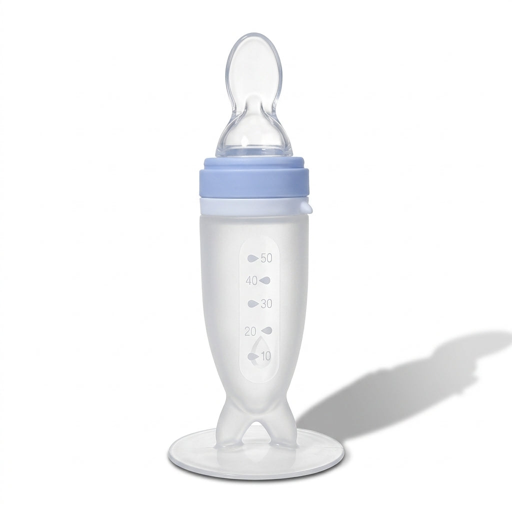 Nomly squeeze spoon feeder bottle