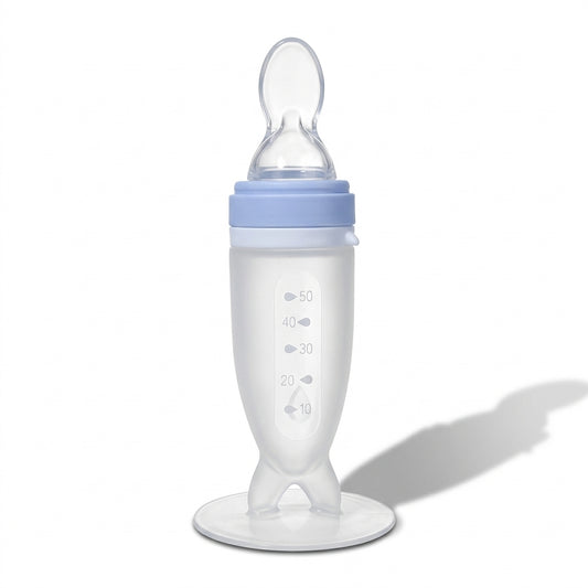 Nomly squeeze spoon feeder bottle